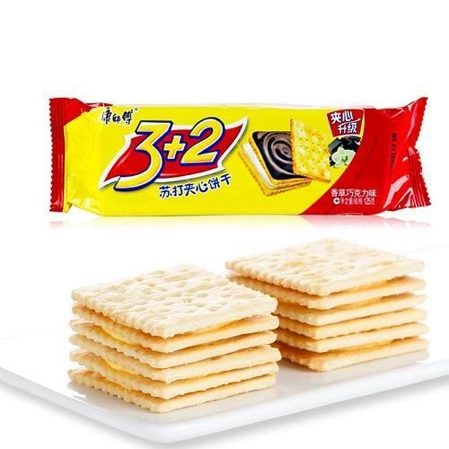 康师傅苏打夹心饼干香草巧克力味