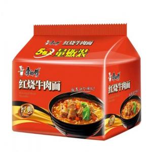 康师傅经典入红烧牛肉5连包