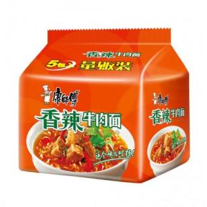 康师傅经典入香辣牛肉5连包